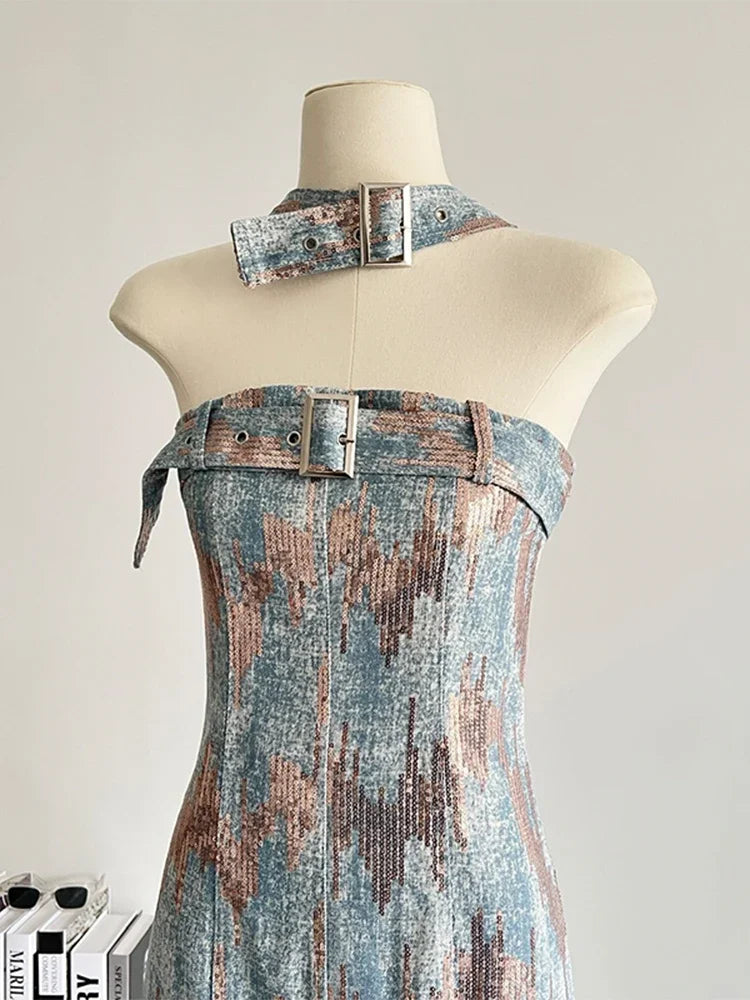 Denim Mini Dress Bodycon