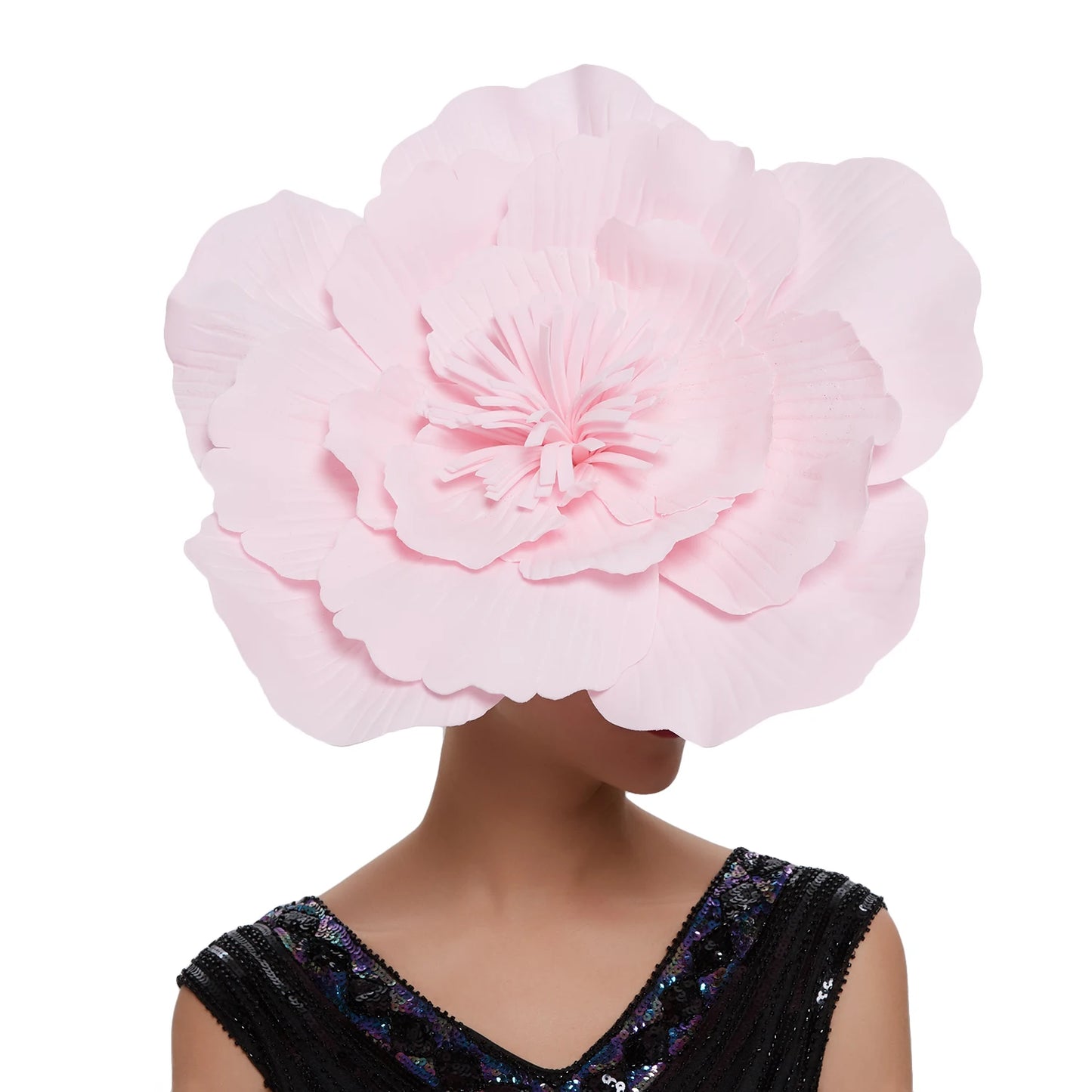 Large Flower Hair Band Bow Fascinator Hat Headdress Bridal Makeup Prom Photo Shoot Photography Hair Accessories
