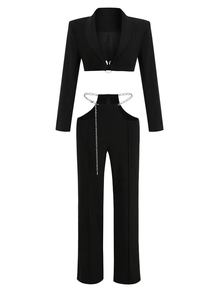3 Colors Women Clothing Set Two Pieces Set