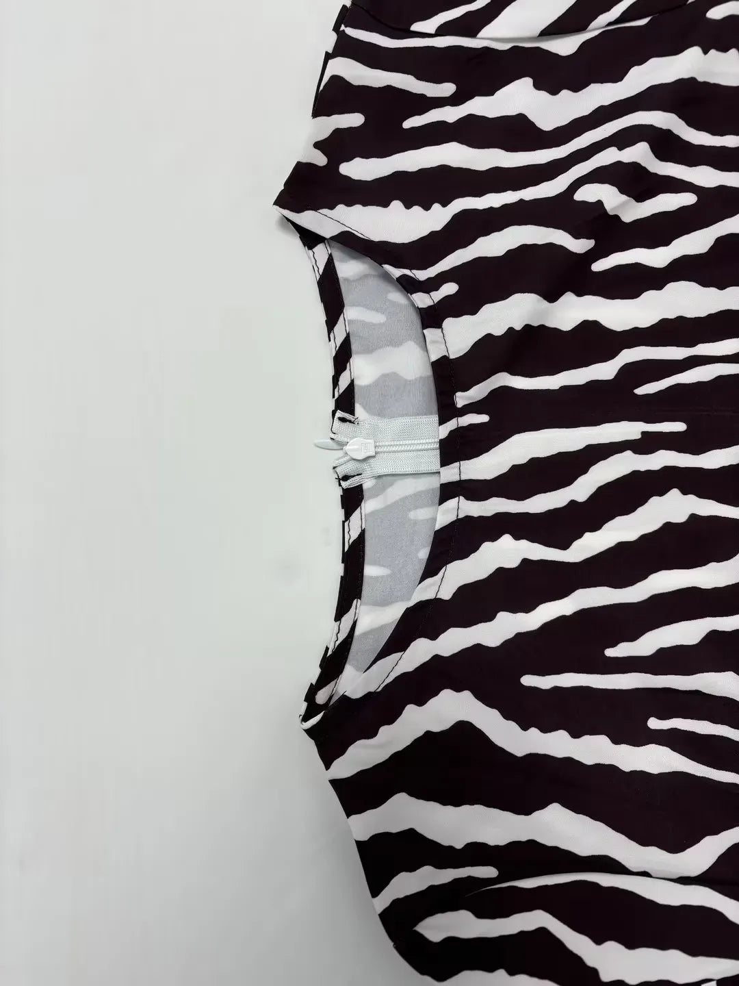 Elegant Women Brown Zebra Stripes Maxi Dress Chic Slim Boho Ankle-length Dress Female Spring Summer Long Sleeve Party Dress