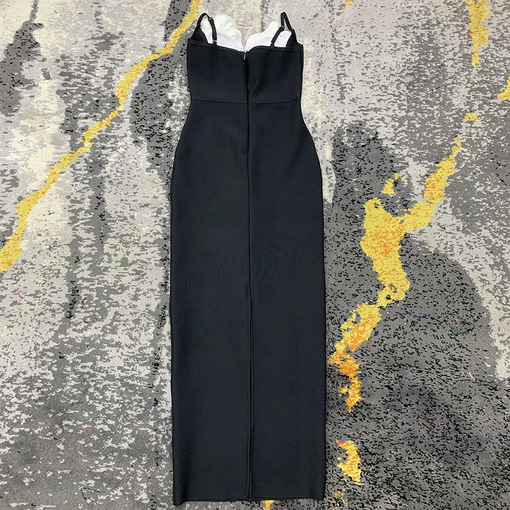 3D Flowers Bodycon Long Dresses