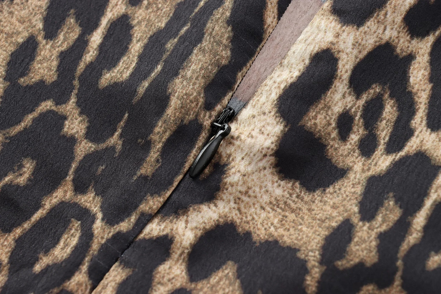 Dresses for Women Summer Dress Woman leopard print Midi Shirt Style Short Sleeved Dress