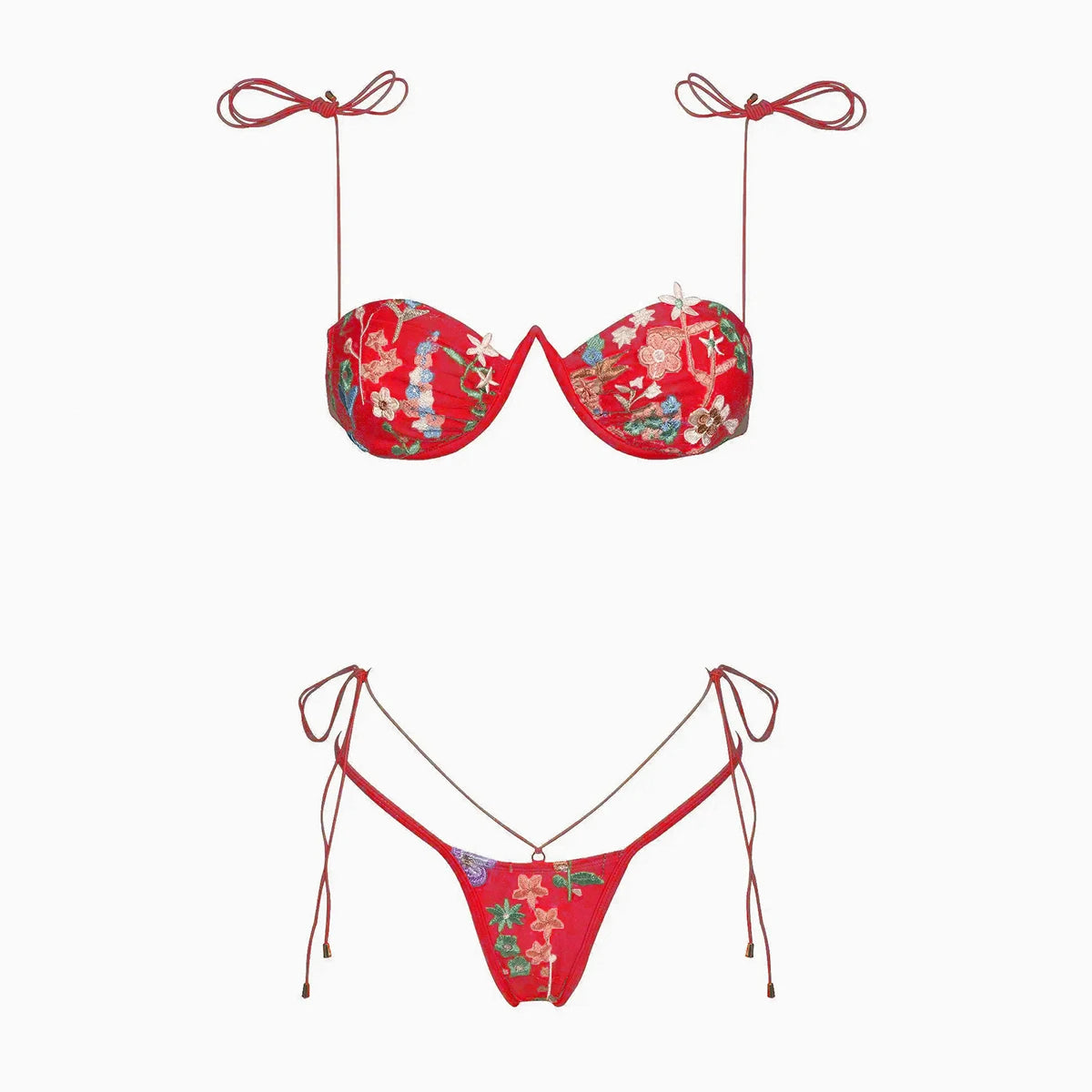 Push Up Bikini Swimsuit Female Swimwear Micro Bikini Set Swimming Suit Floral Thong Beachwear Brazilian Bikini