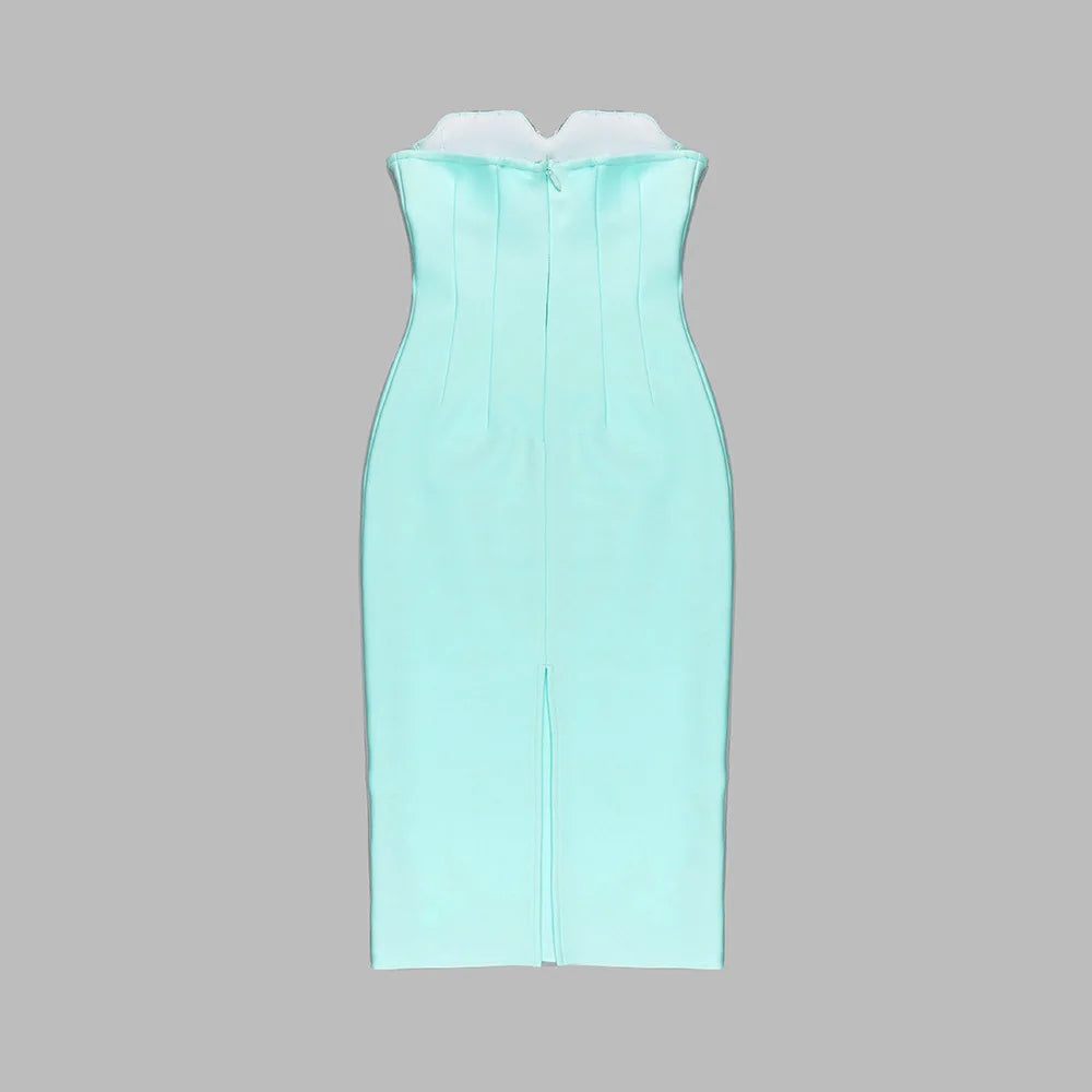 Strapless Bodycon Midi Dresses