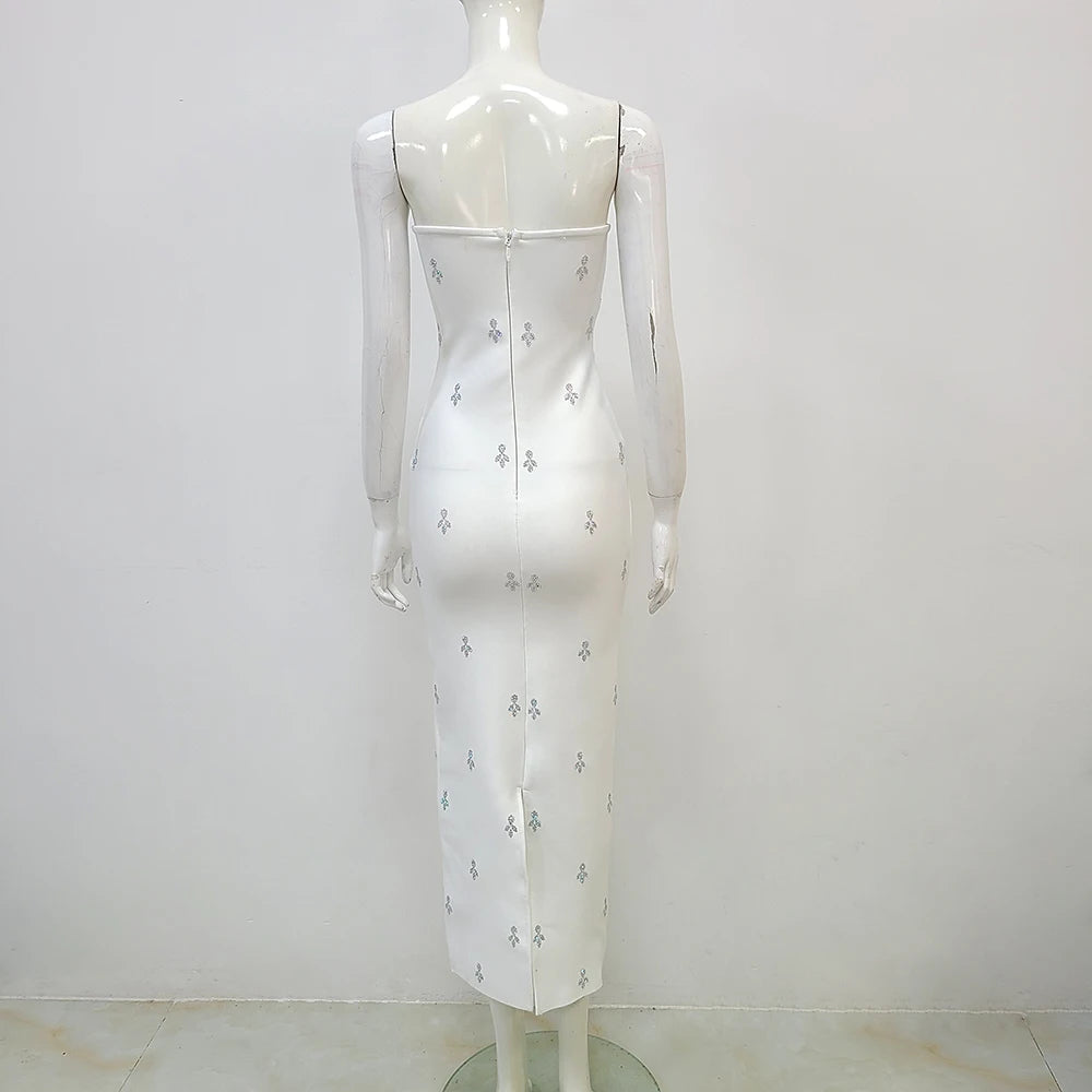 Elegant Strapless Bandage Dress