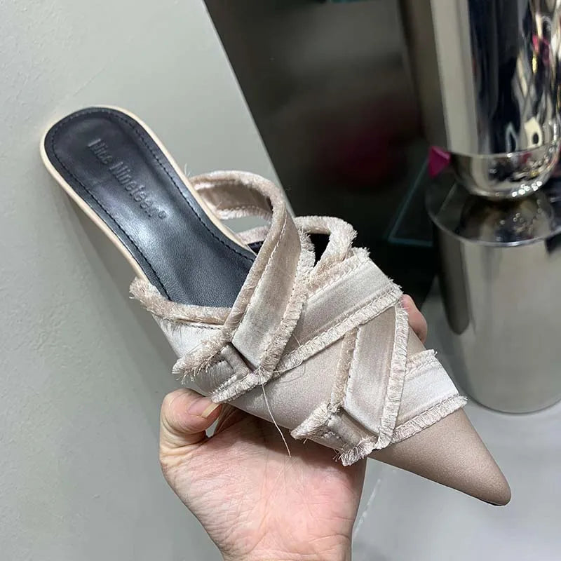 Elegant Sandals Low Heels (Jean Optional)
