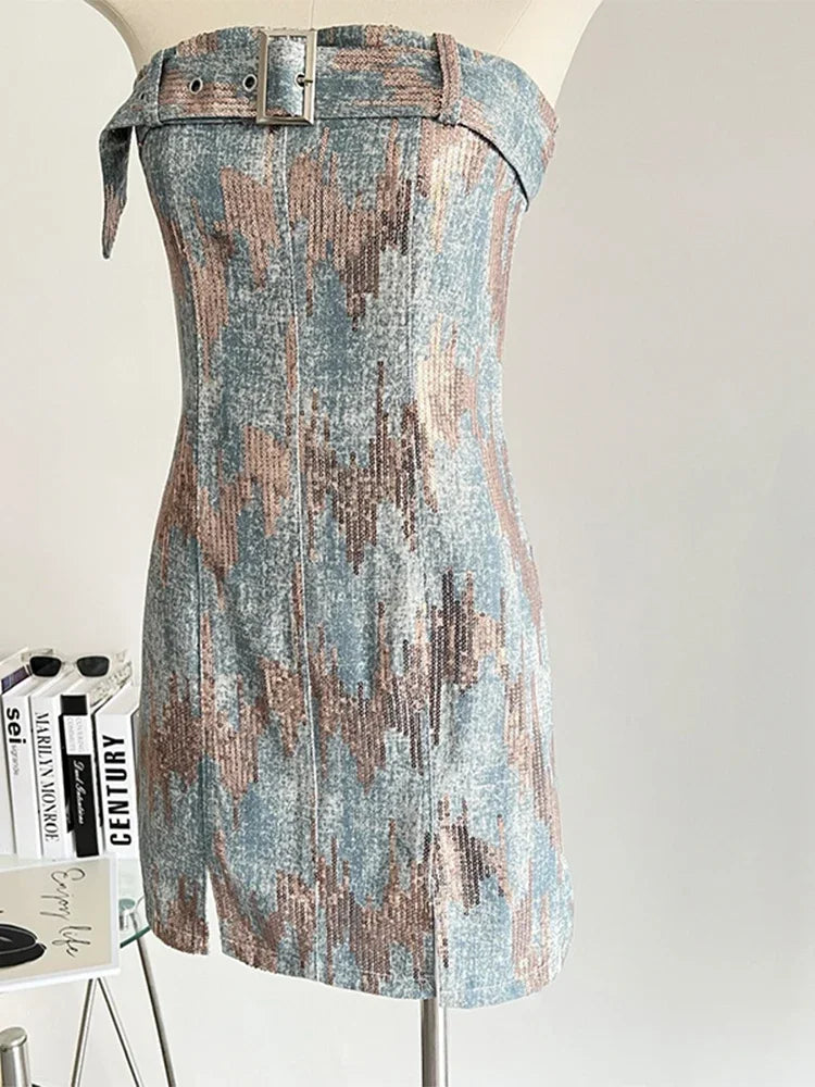 Denim Mini Dress Bodycon
