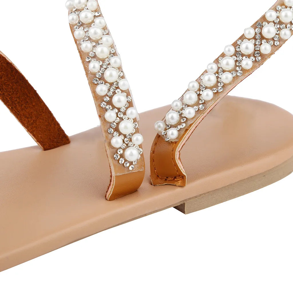 Crystal Shoes Sandals for Summer