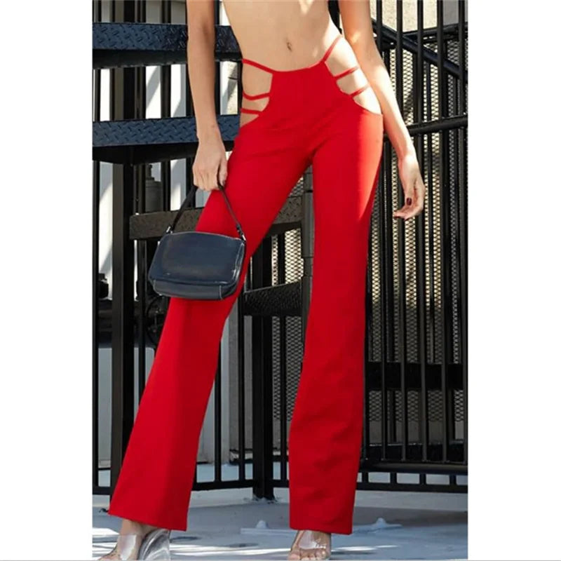 Flare Pants Fashion Classic Low Waist