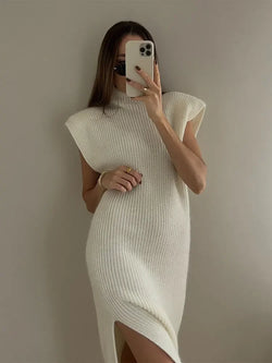 Sleeveless Knitted Dress