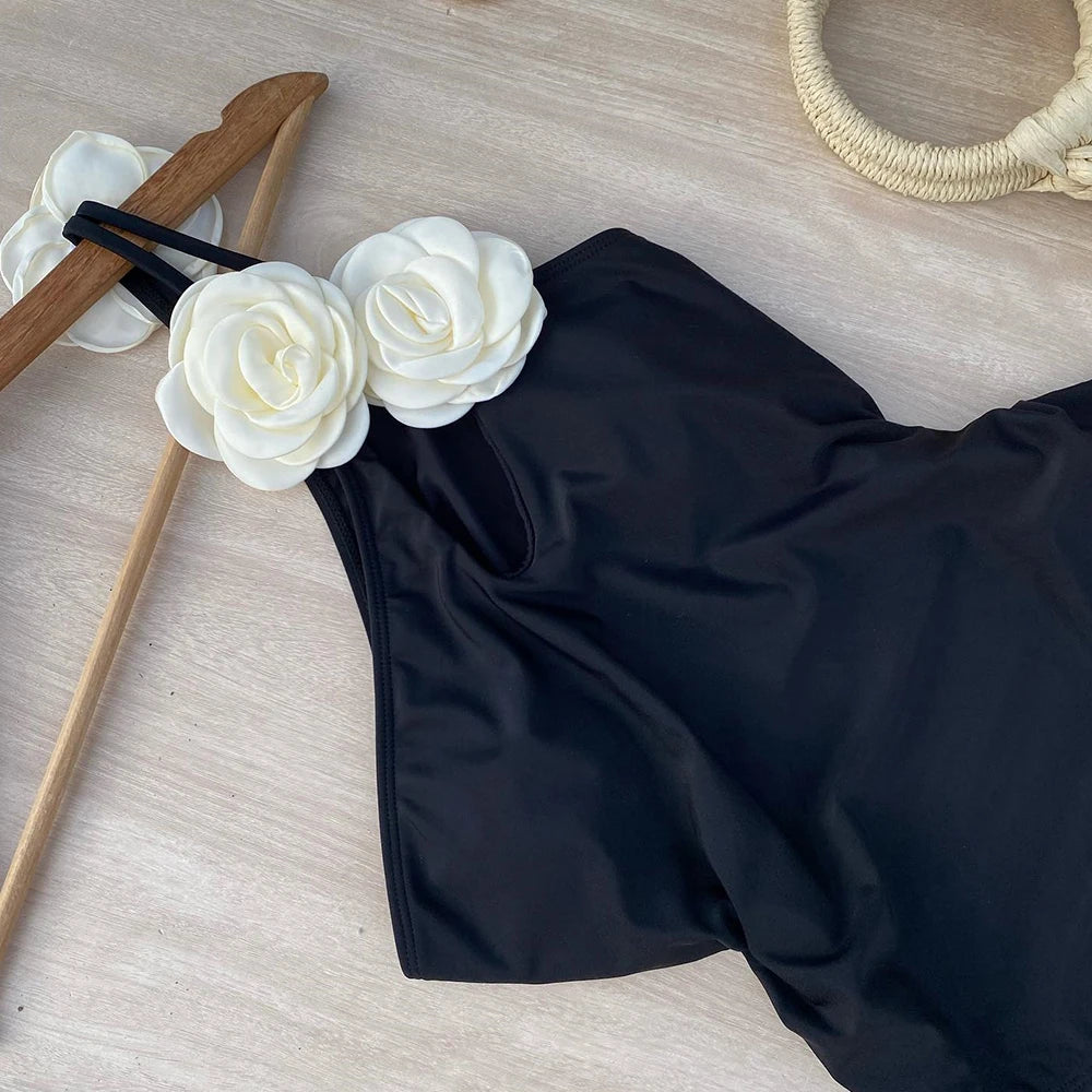 Floral One Piece Swimsuit New Vintage Retro Swimwear Women Swimsuit Bathing Suit Beachwear Monokini