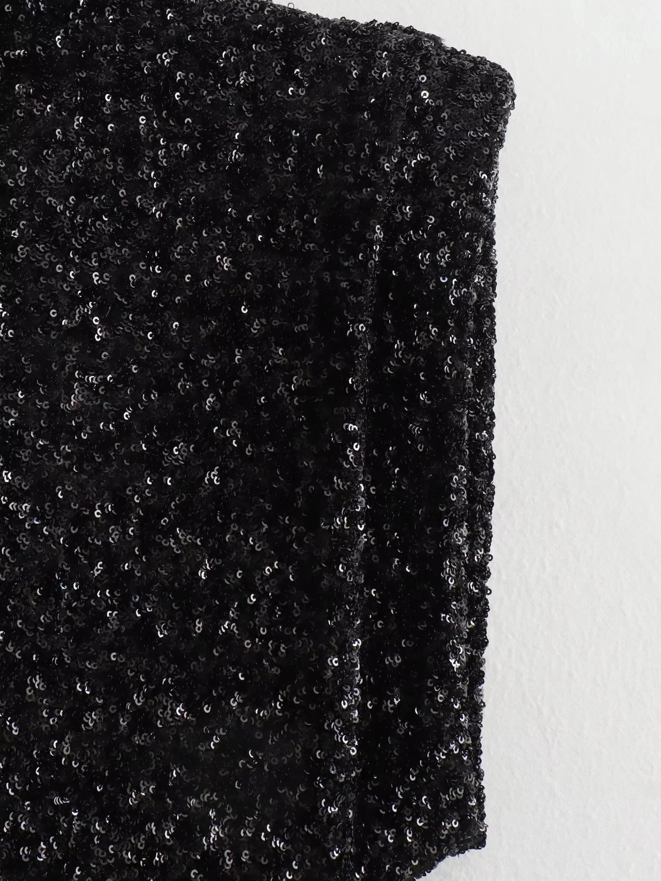 Sequin Shiny O Neck Mini Dress