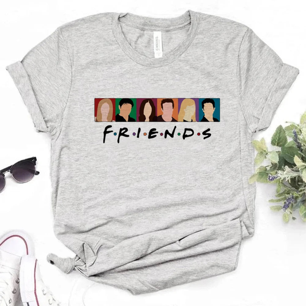 Friends Tv Show Chandler tshirt women manga graphic anime t-shirts female streetwear