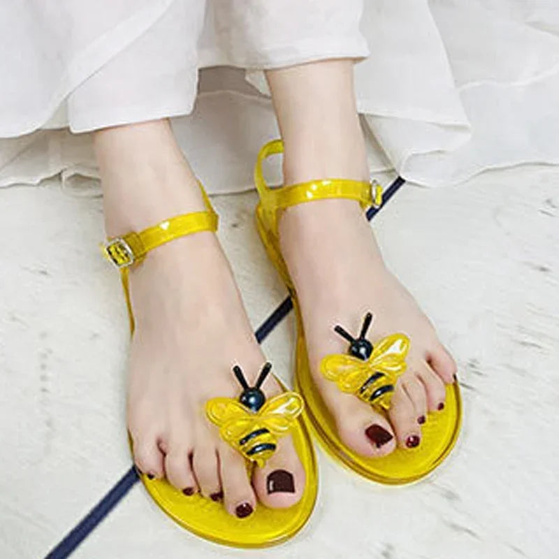 Transparent PVC Fruit Decoration Sandals