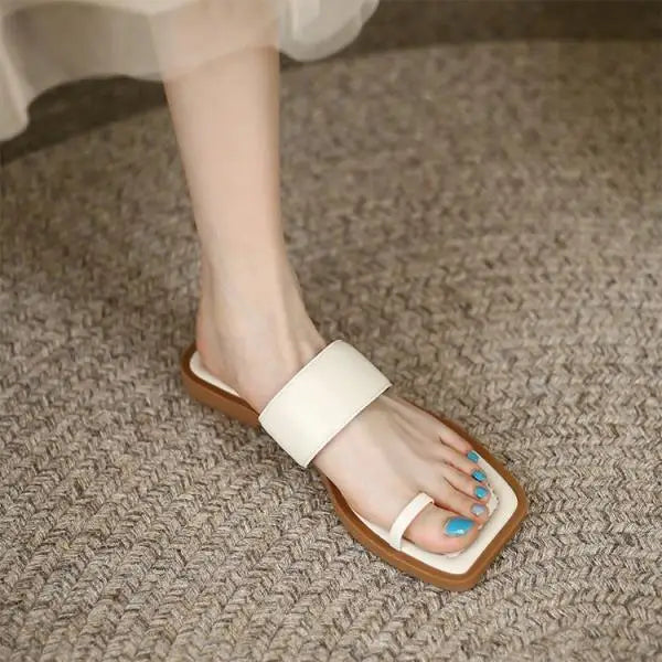 Shoes Women Slippers Flat Slides Pantofle Shale Female Beach Rubber Flip Flops Low Soft 2025 Sabot Hawaiian Casual Concise Scan