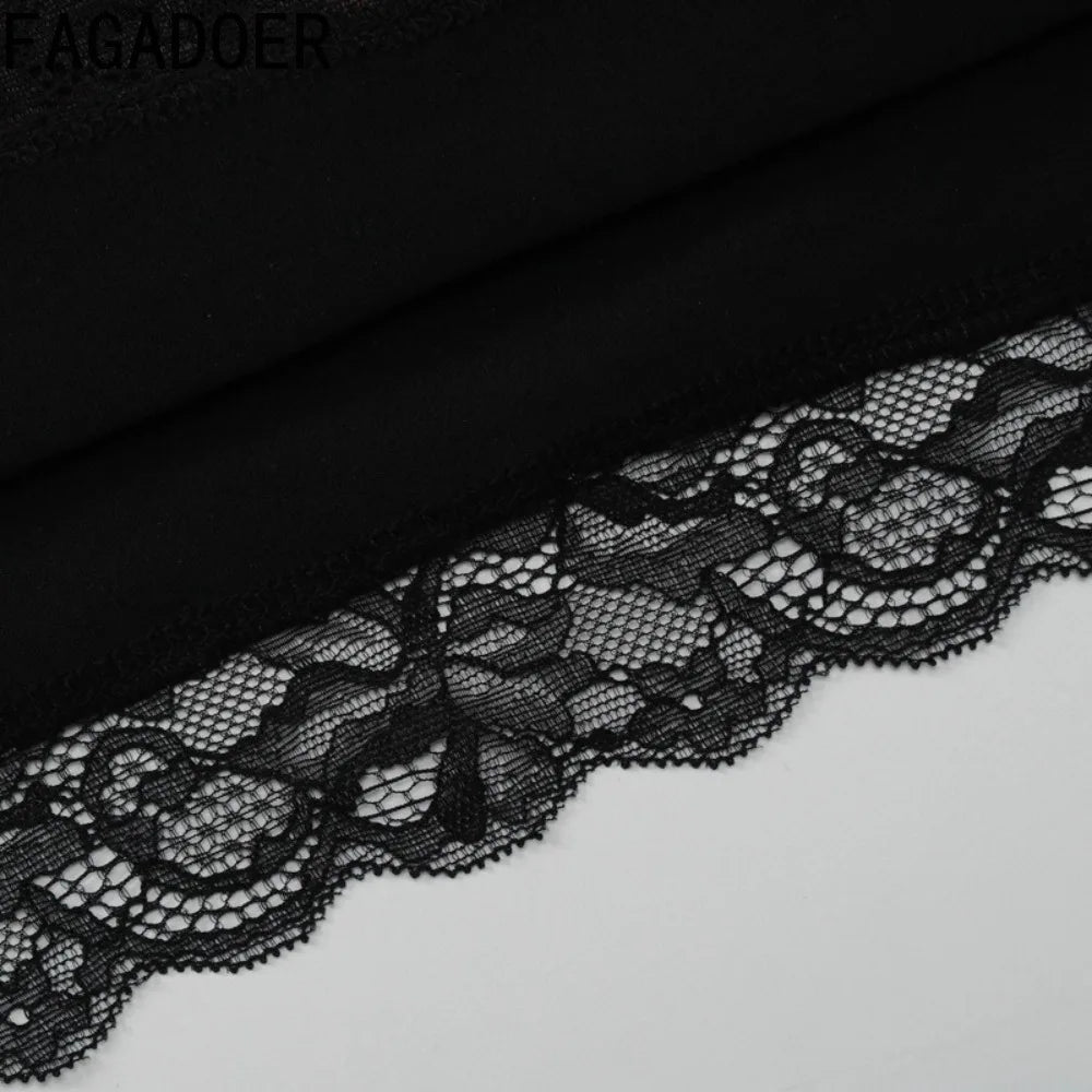 Lace Leopard Print Patchwork Bodycon Dress