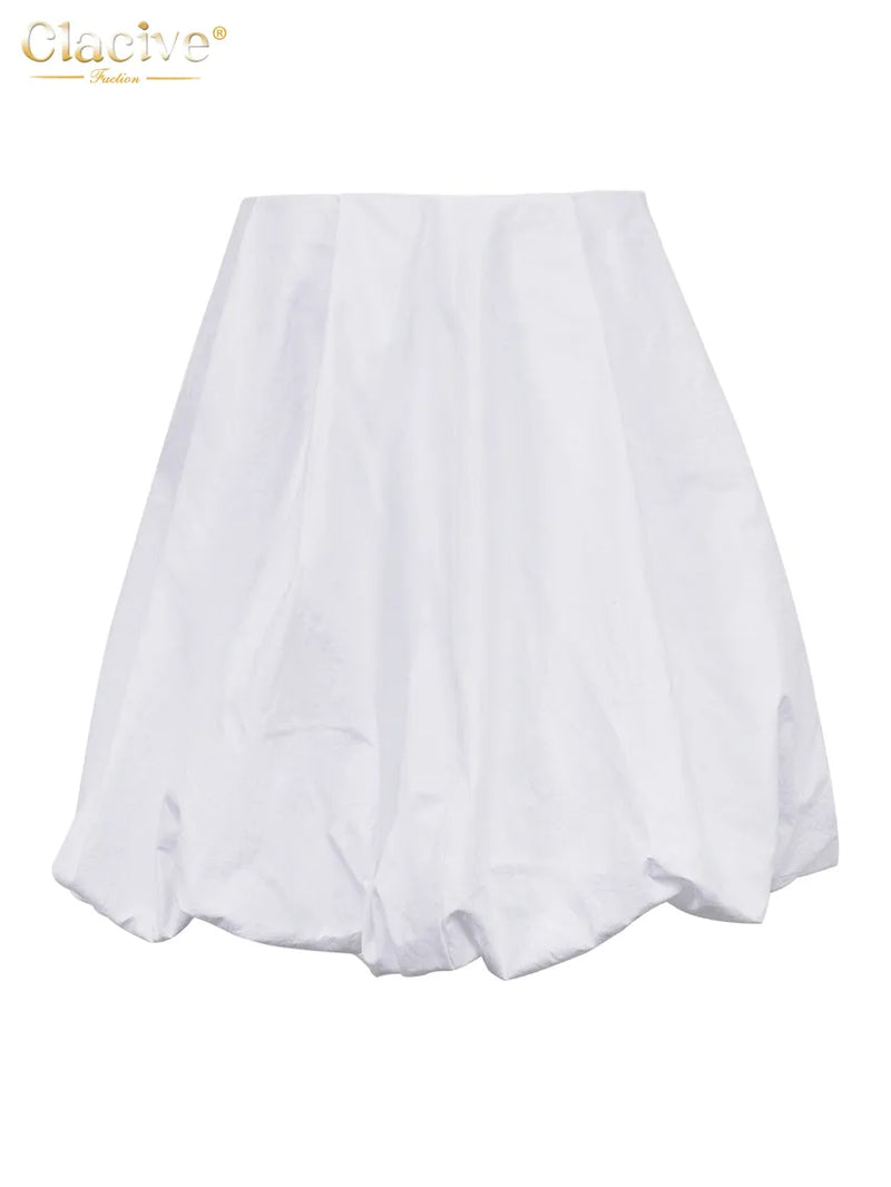 Elegant Mid Waist Office Lady Mini Skirts