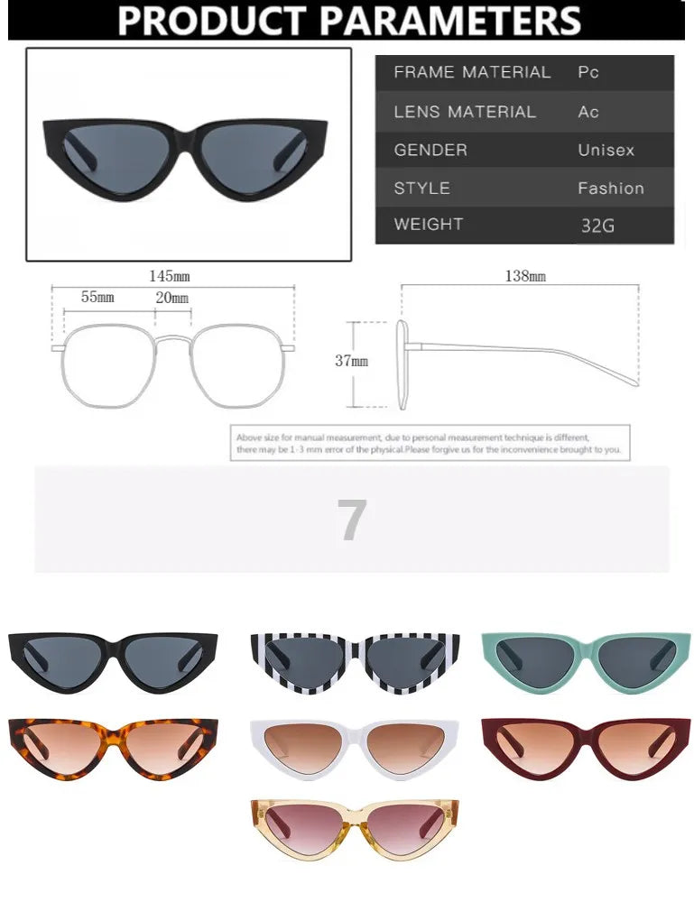 Luxury Vintage Cat Eyt Sunglasses V Brand Designer Cateye Sun Glasses Female Eyewear UV400 Gafas De Sol Mujer