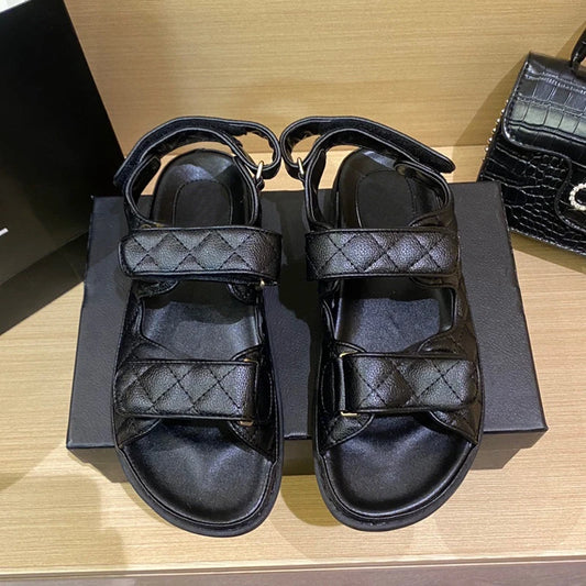 2025 summer new Velcro sandals women's small fragrant style