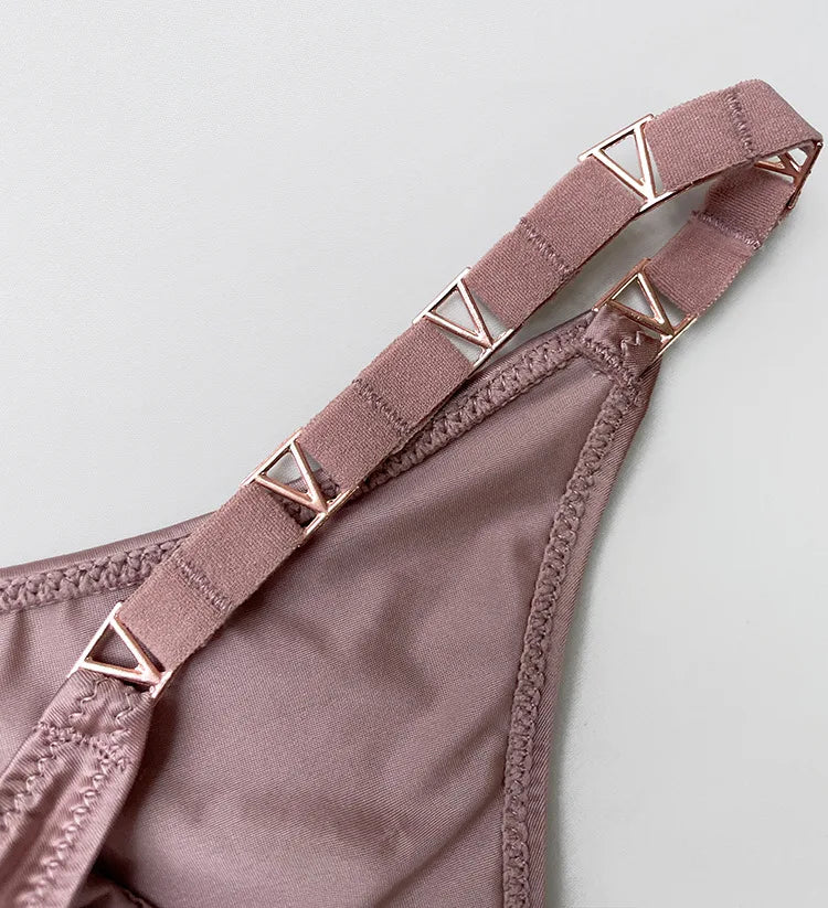 Thong Women Underwear Briefs Panties Zebra Flower Low Rise Luxury Metal Buckle G-String Bikini Girls Female Panty