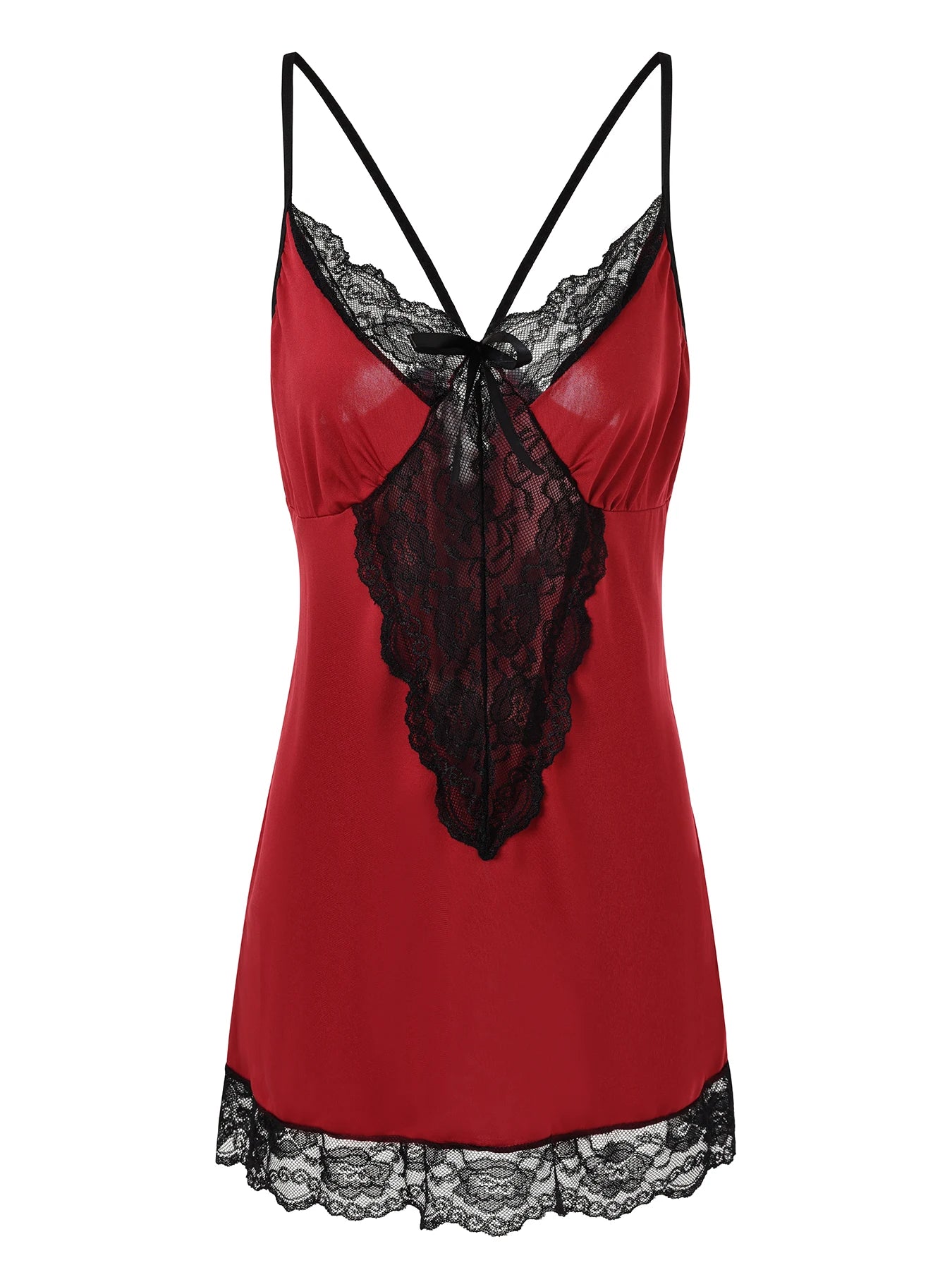 Plus - Size Romantic Lace Lingerie Dresses: Heart/Leopard Prints
