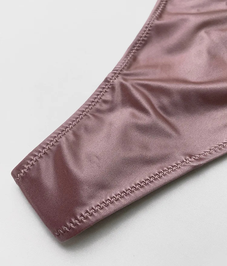 Thong Women Underwear Briefs Panties Zebra Flower Low Rise Luxury Metal Buckle G-String Bikini Girls Female Panty