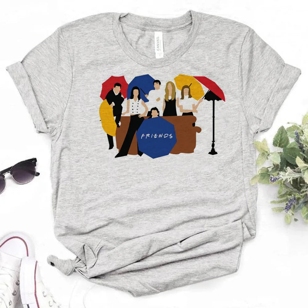 Friends Tv Show Chandler tshirt women manga graphic anime t-shirts female streetwear