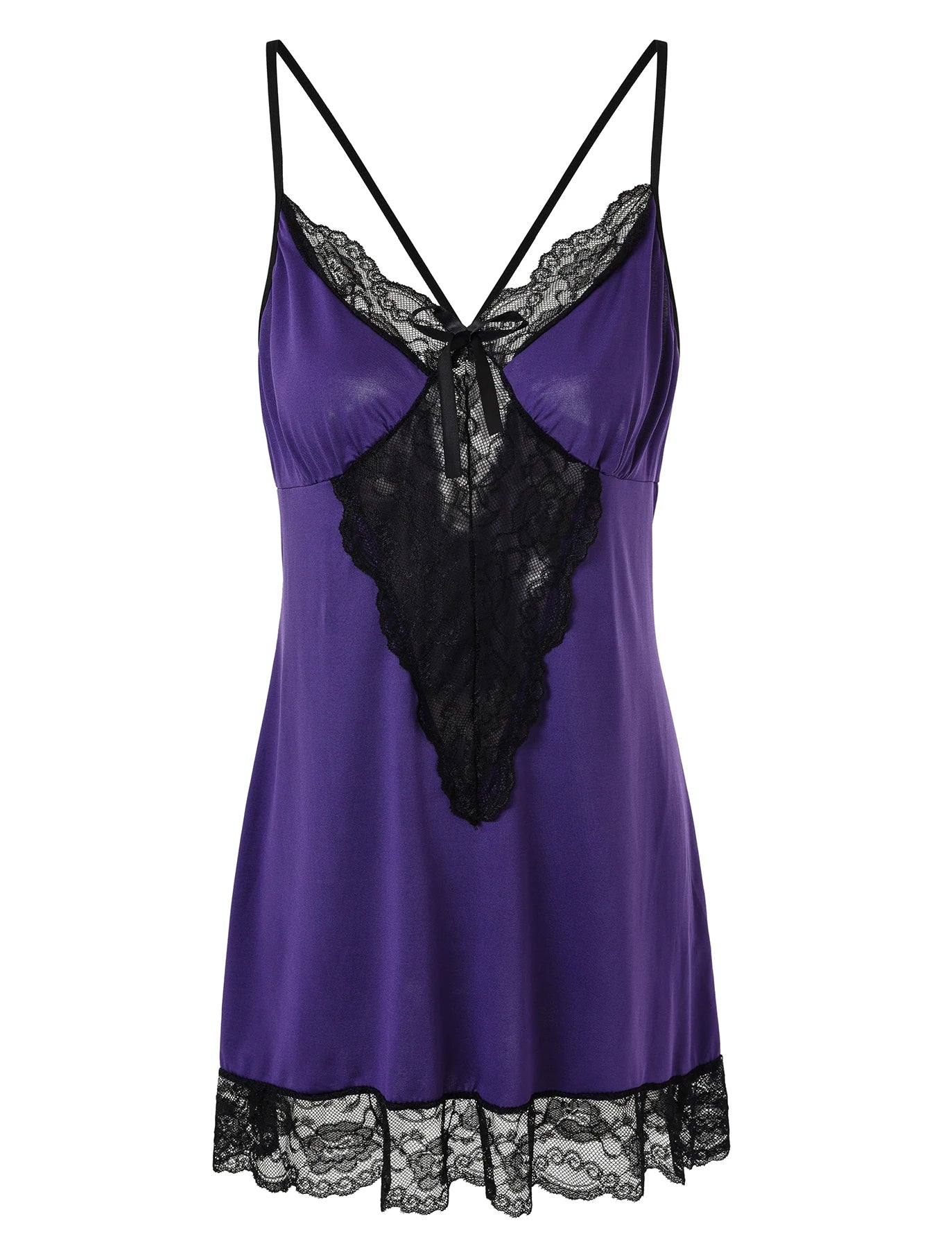 Plus - Size Romantic Lace Lingerie Dresses: Heart/Leopard Prints