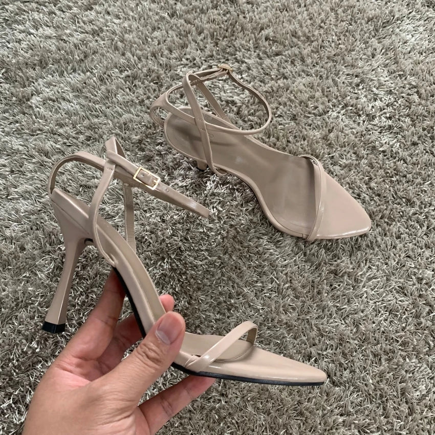 Ankle Strap Women Sandals Summer Fashion Sexy Thin High Heels Gladiator Sandal Shoes Narrow Band Party Dress Pump Shoes