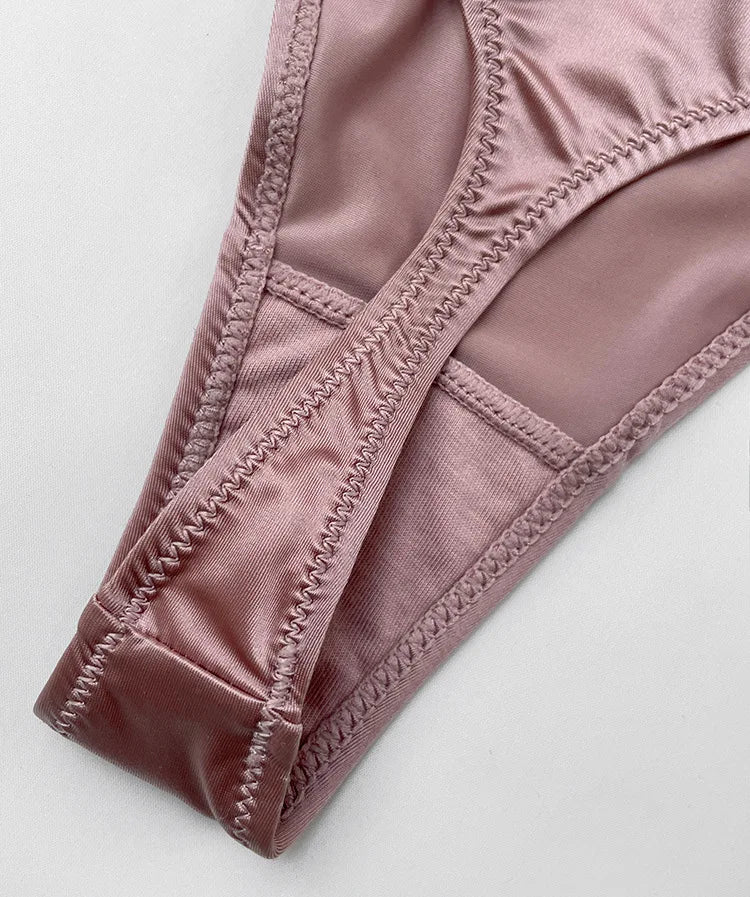 Thong Women Underwear Briefs Panties Zebra Flower Low Rise Luxury Metal Buckle G-String Bikini Girls Female Panty