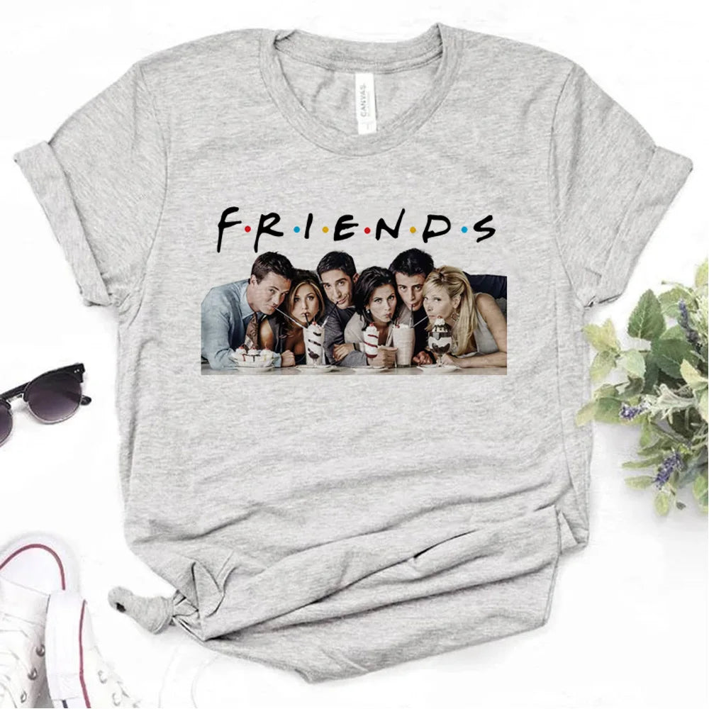 Friends Tv Show Chandler tshirt women manga graphic anime t-shirts female streetwear