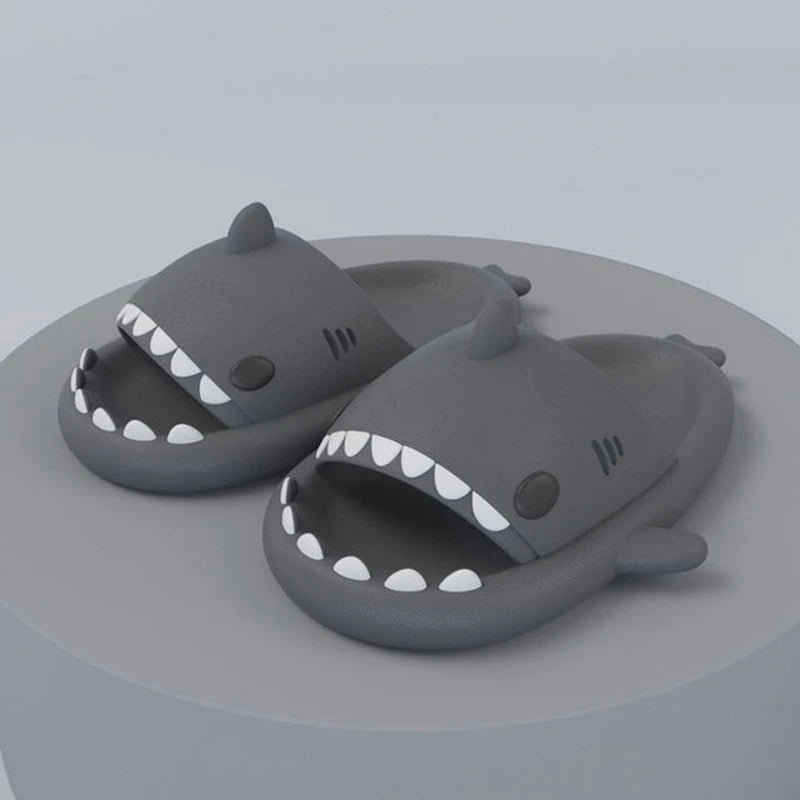 Summer Shark Slippers Anti-skid Flat Shoes Couple Children's Sandals