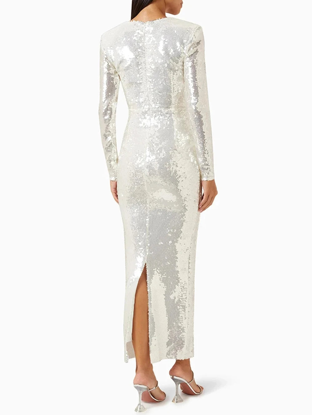 Sequin Long Sleeves Dress