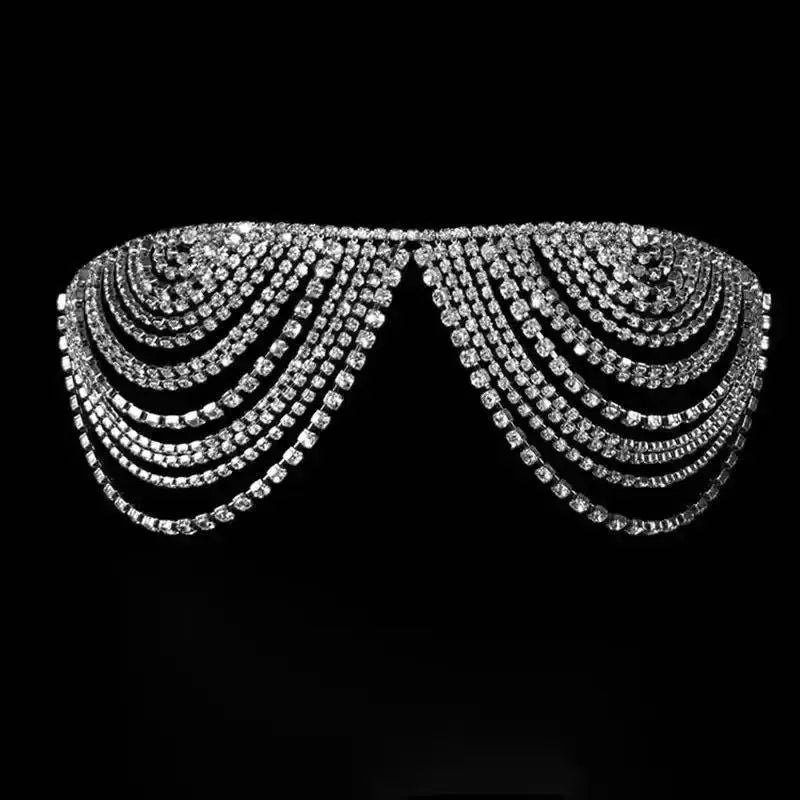 Bohemian Multi-layer Tassel Rhinestone Body Chain Bra