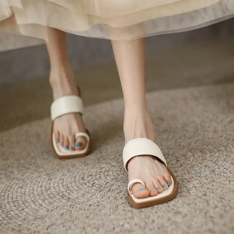 Shoes Women Slippers Flat Slides Pantofle Shale Female Beach Rubber Flip Flops Low Soft 2025 Sabot Hawaiian Casual Concise Scan
