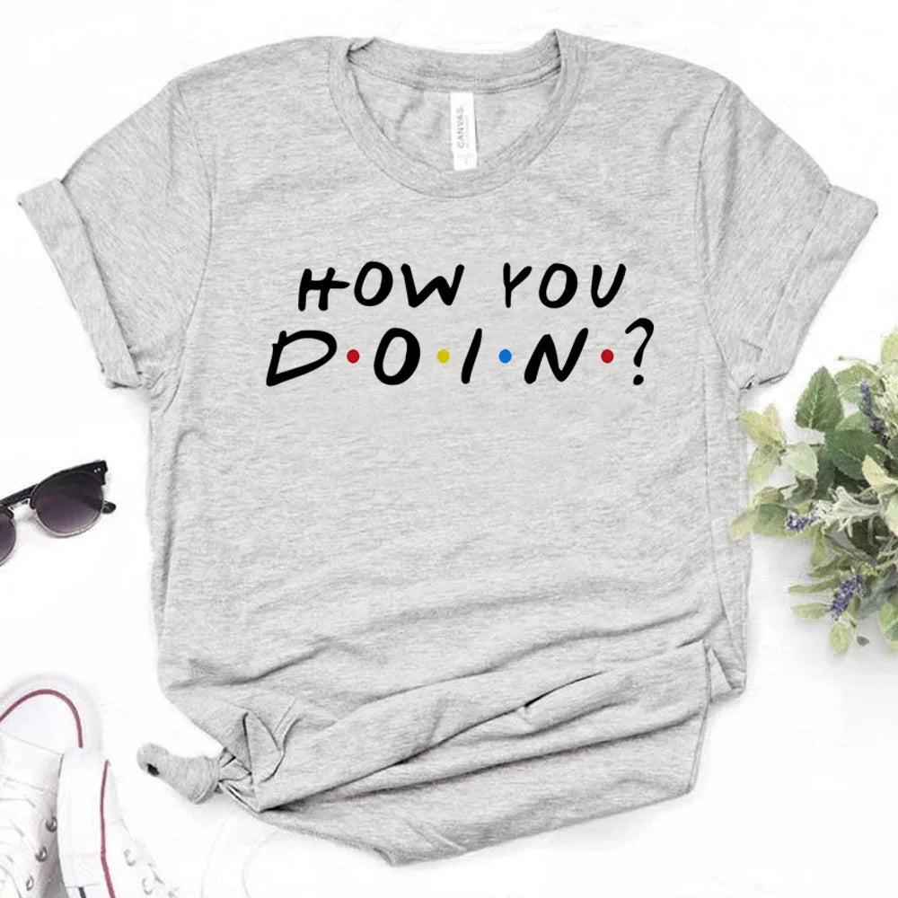 Friends Tv Show Chandler tshirt women manga graphic anime t-shirts female streetwear