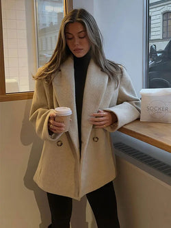 Elegant Woolen Blend short Coats