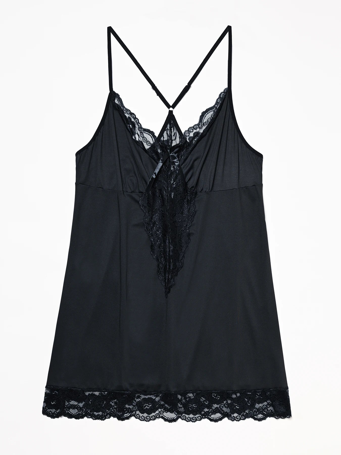 Plus - Size Romantic Lace Lingerie Dresses: Heart/Leopard Prints