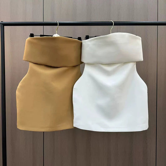 Spring New Arrival Fashion 3D Sleeveless Strapless Dresses For Women Trendy Temperament Dress