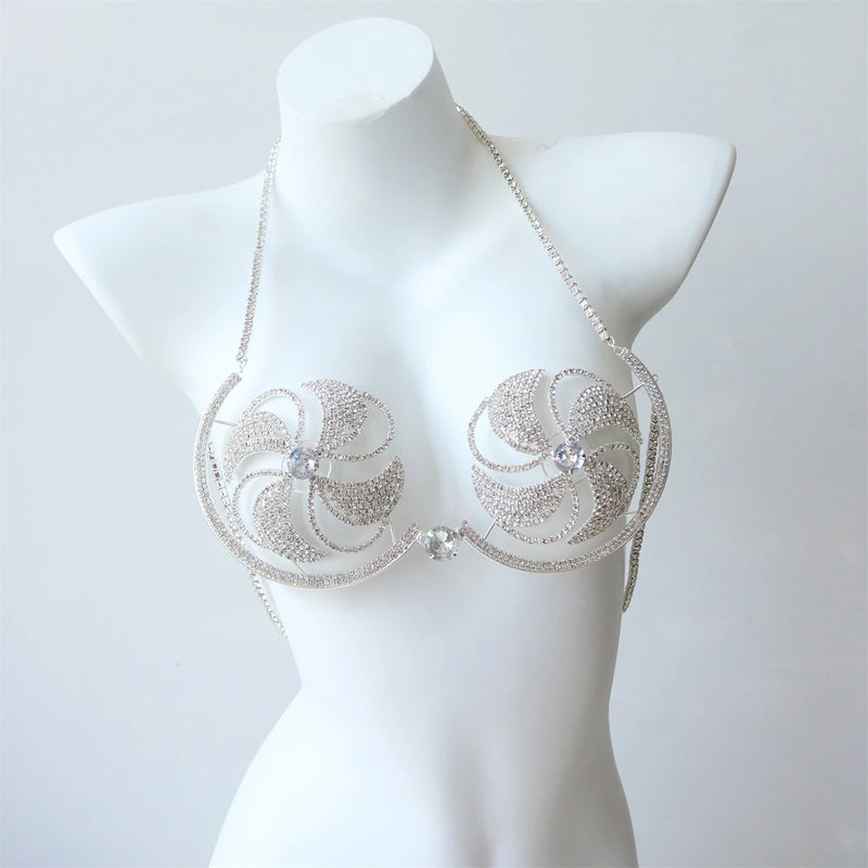 Luxury Rhinestone Bikini Bra