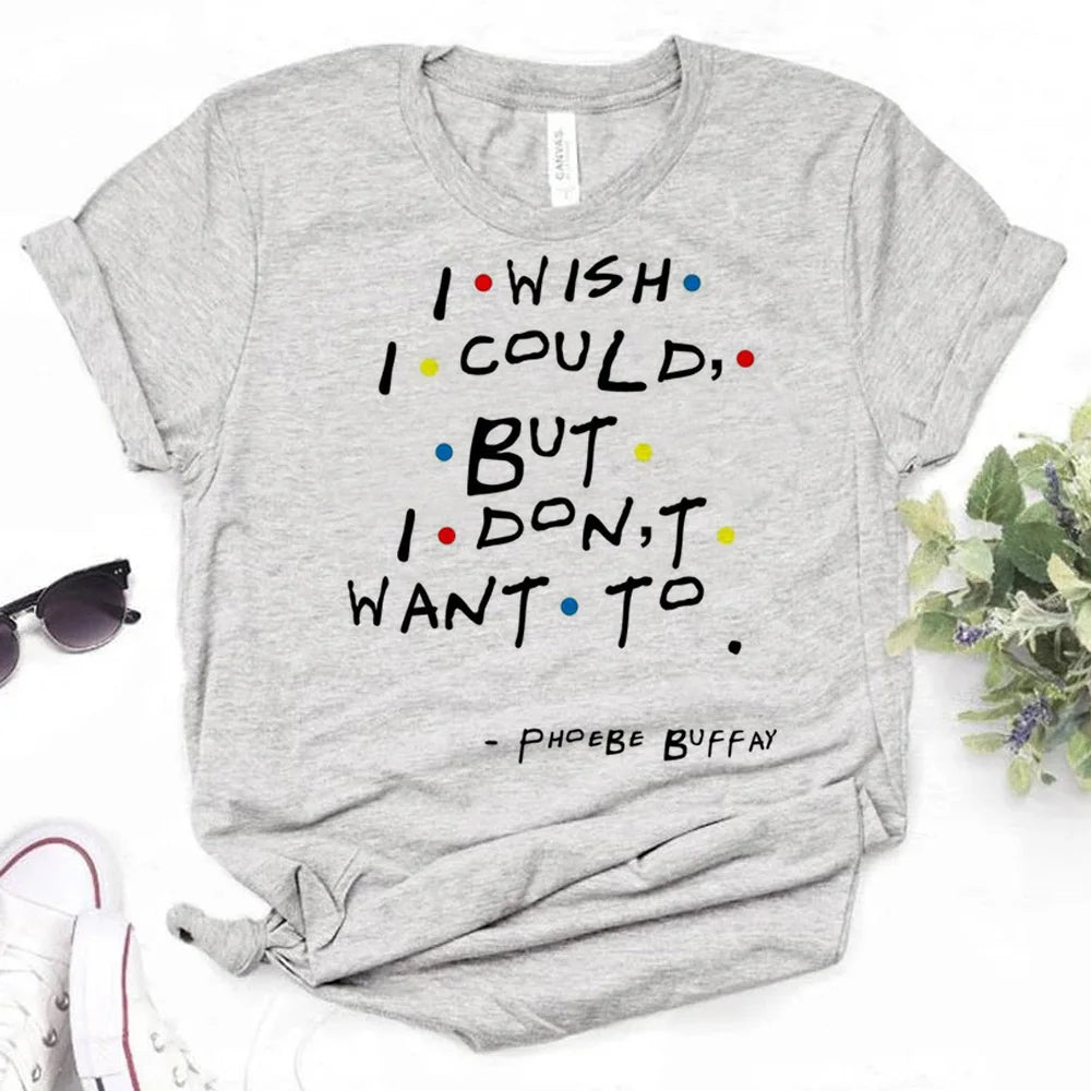Friends Tv Show Chandler tshirt women manga graphic anime t-shirts female streetwear