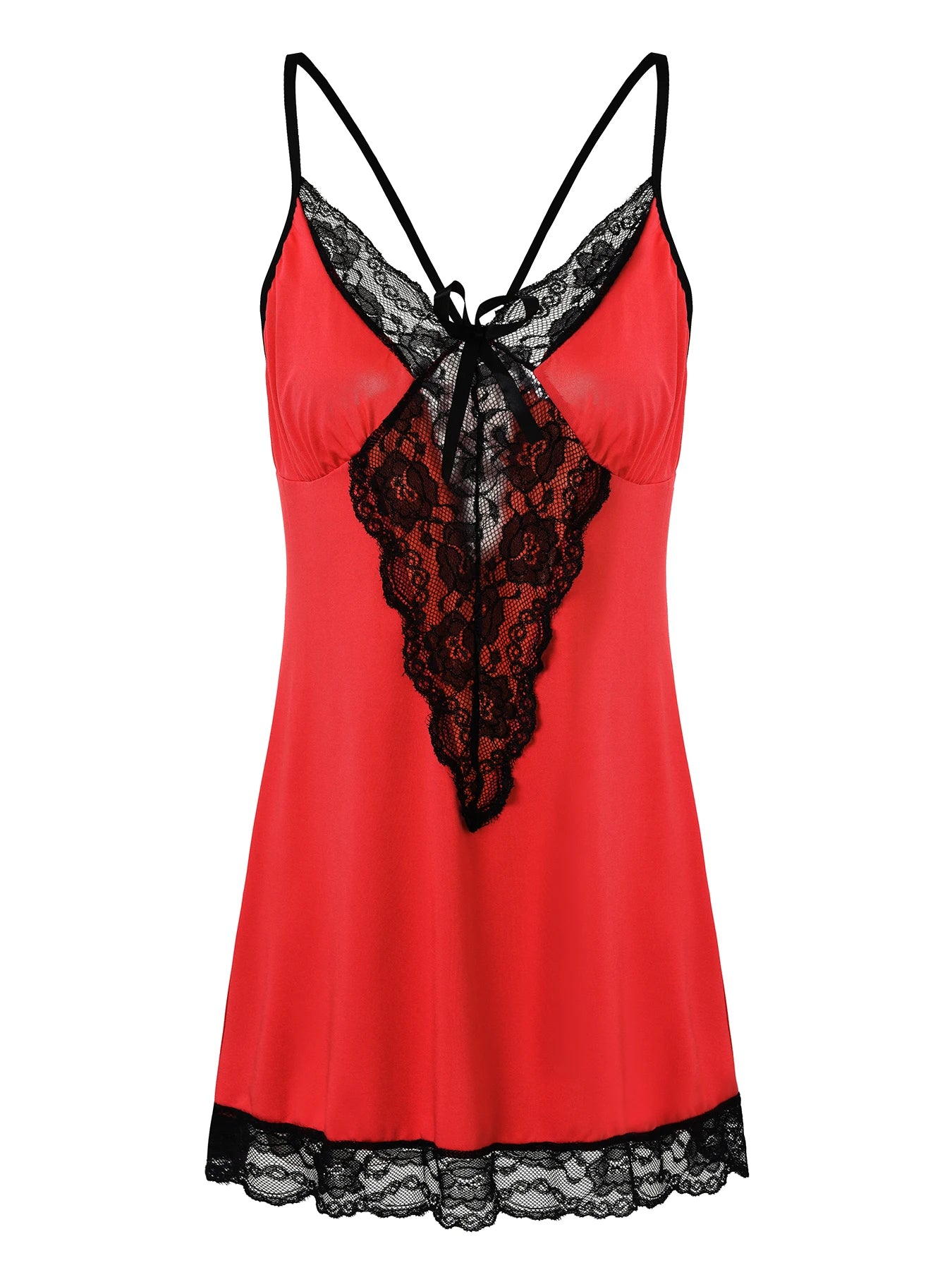 Plus - Size Romantic Lace Lingerie Dresses: Heart/Leopard Prints