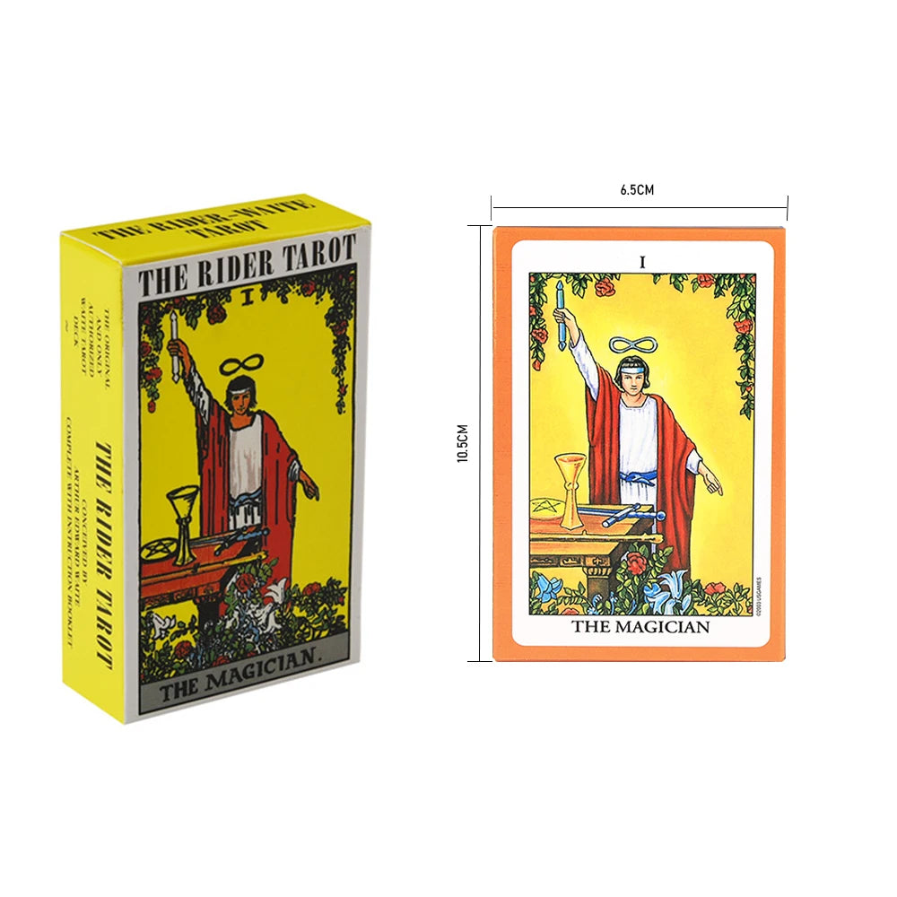 Classic The Rider Waite Tarots With Divination Personal Use Tarot Deck Full English Spanish Version Oracles Deck for Board Game
