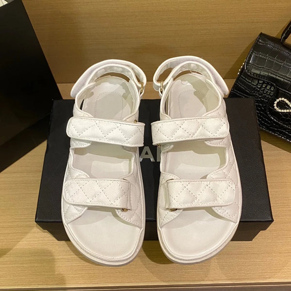 2025 summer new Velcro sandals women's small fragrant style