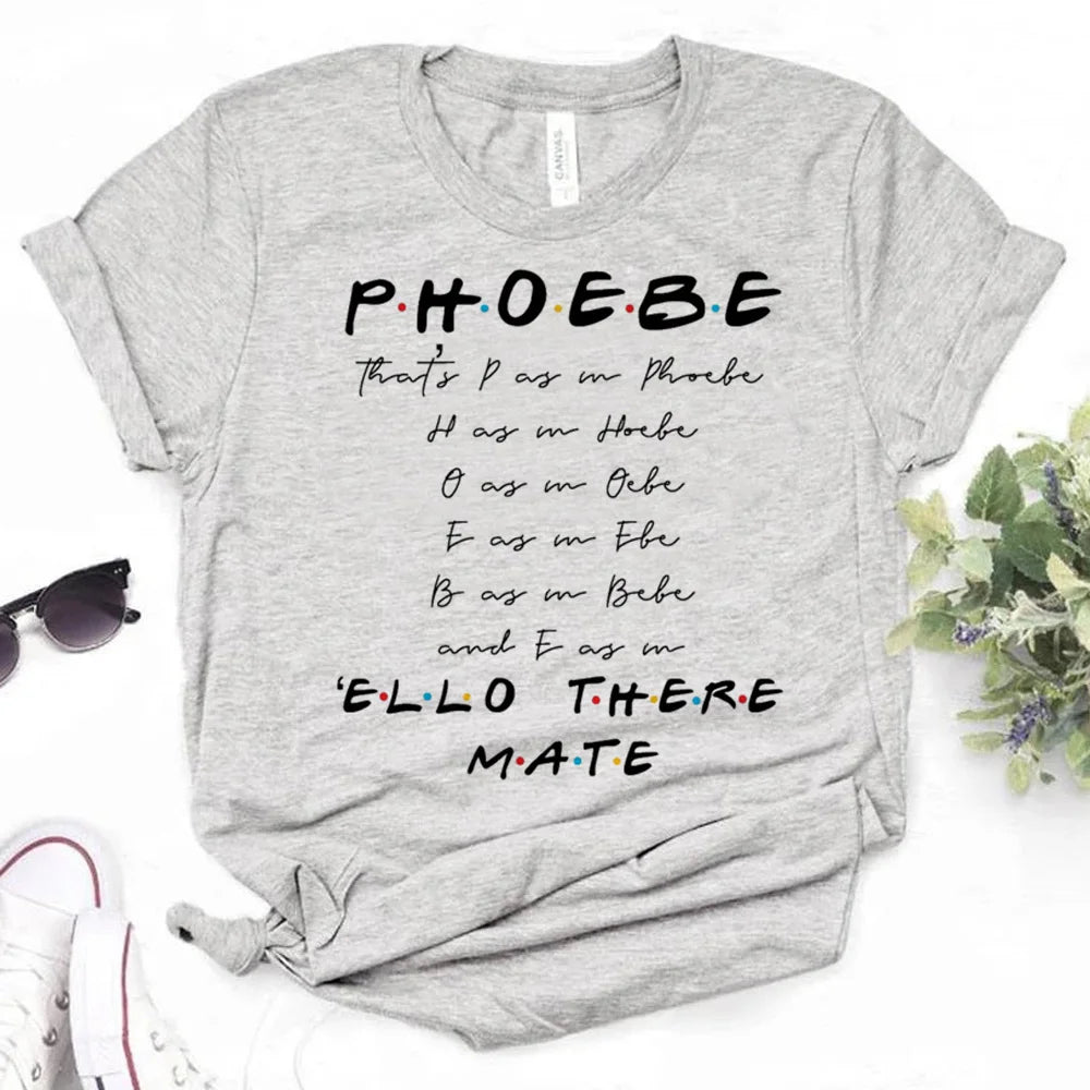 Friends Tv Show Chandler tshirt women manga graphic anime t-shirts female streetwear