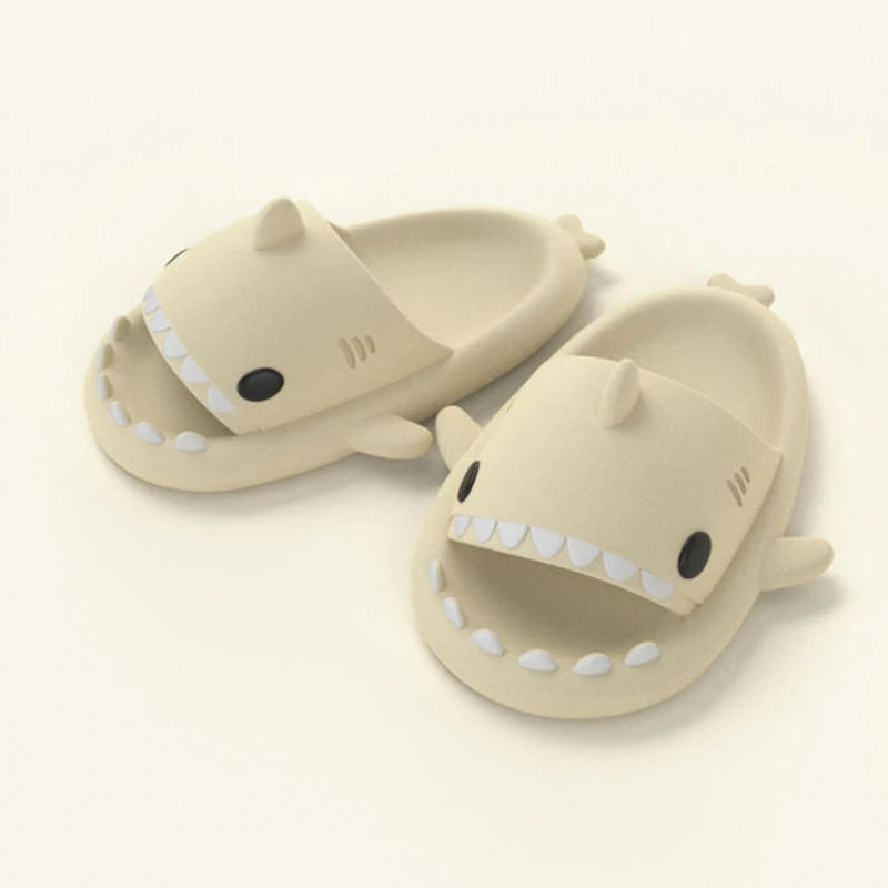 Summer Shark Slippers Anti-skid Flat Shoes Couple Children's Sandals